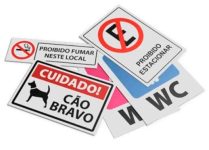 Placas de Sinalização Maleáveis
